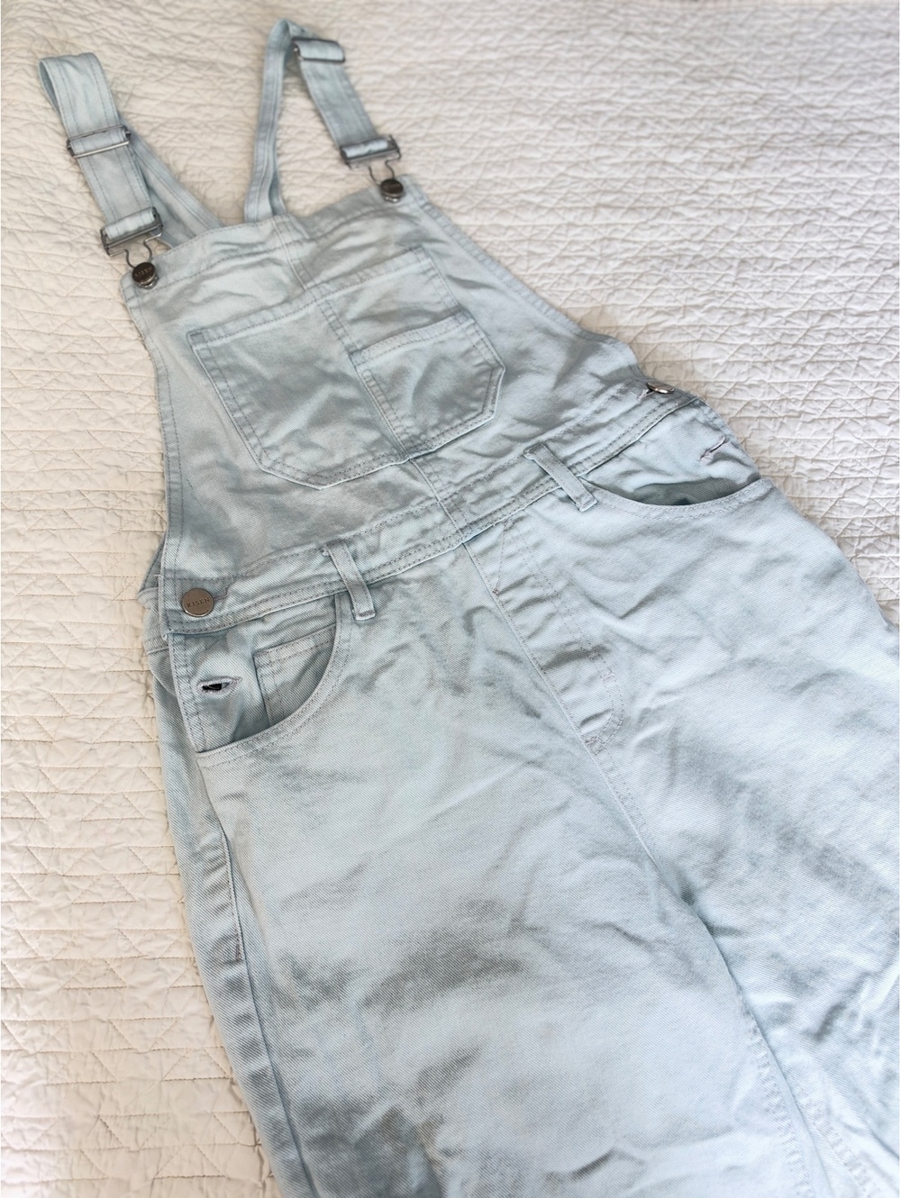 Risen Ice Blue Overalls